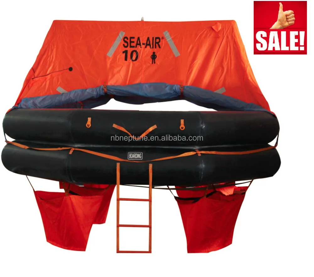 inflatable floating SOLAS life raft 10 person