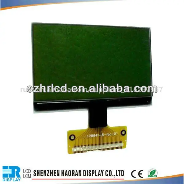 128x64 dotmatrix желтый- зеленый lcd модуль с контроллером