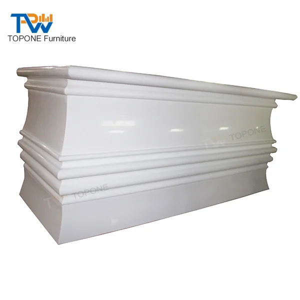 Factory Custom Marble Top  L Shape Led Lighted Cafe Restaurant Bar Counter Design