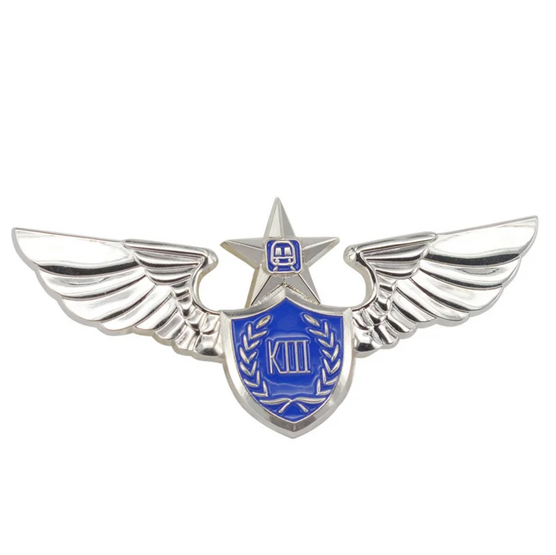Wholesale  customized  Metal Badge  Wings Angel Pilot Lapel  Pin Hard Soft Enamel  lapel Pin