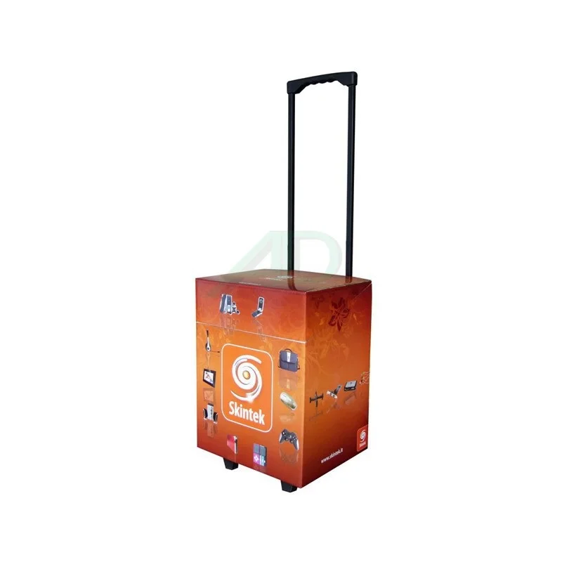 2024 Trolley cardboard display for exhibition supermarket sales for shopping trolley packing boxes for electronics