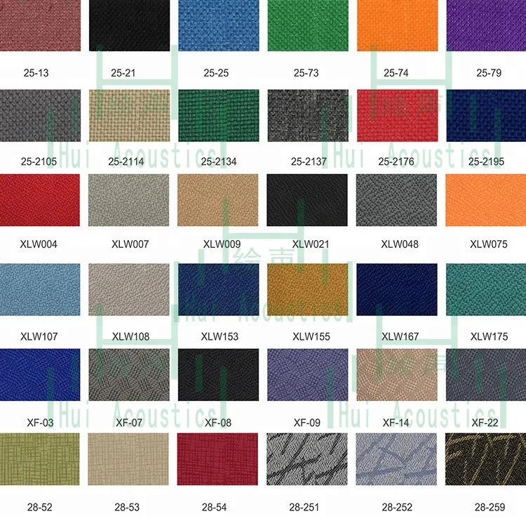 FR Acoustic Fabrics Wall Panel Fabric Acoustic Cloth for Panel
