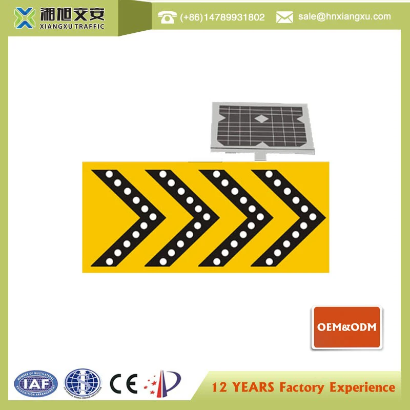 China shopping online reflective traffic aluminum signs led road safety flashing light