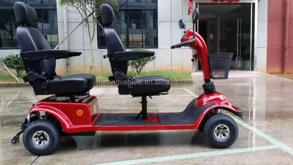 Luxury & dual seat four wheel electric mobility scooter QX-04-02AL