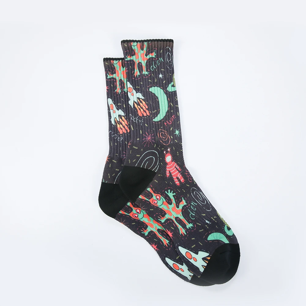 Сублимационная 3D цифровая печатная машина для мужчин спортивные новые носки под заказ