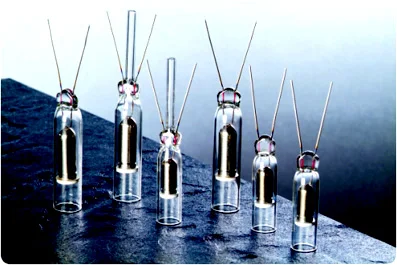 Neon glass electrode 10mm 12mm 13mm 15mm lead free neon electrode lead glass ceramic collar for 20mA 30mA transformer sign