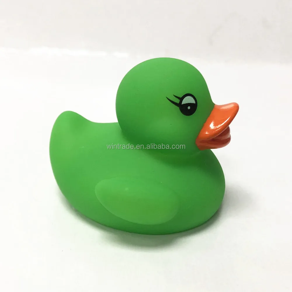 Wholesale Printing Rubber Duck Colorful Vinyl Green Duck