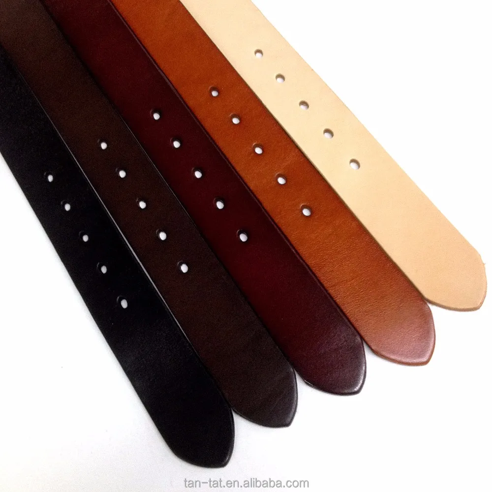 Customized Men Cow Leather Belt with Copper Pin Buckle