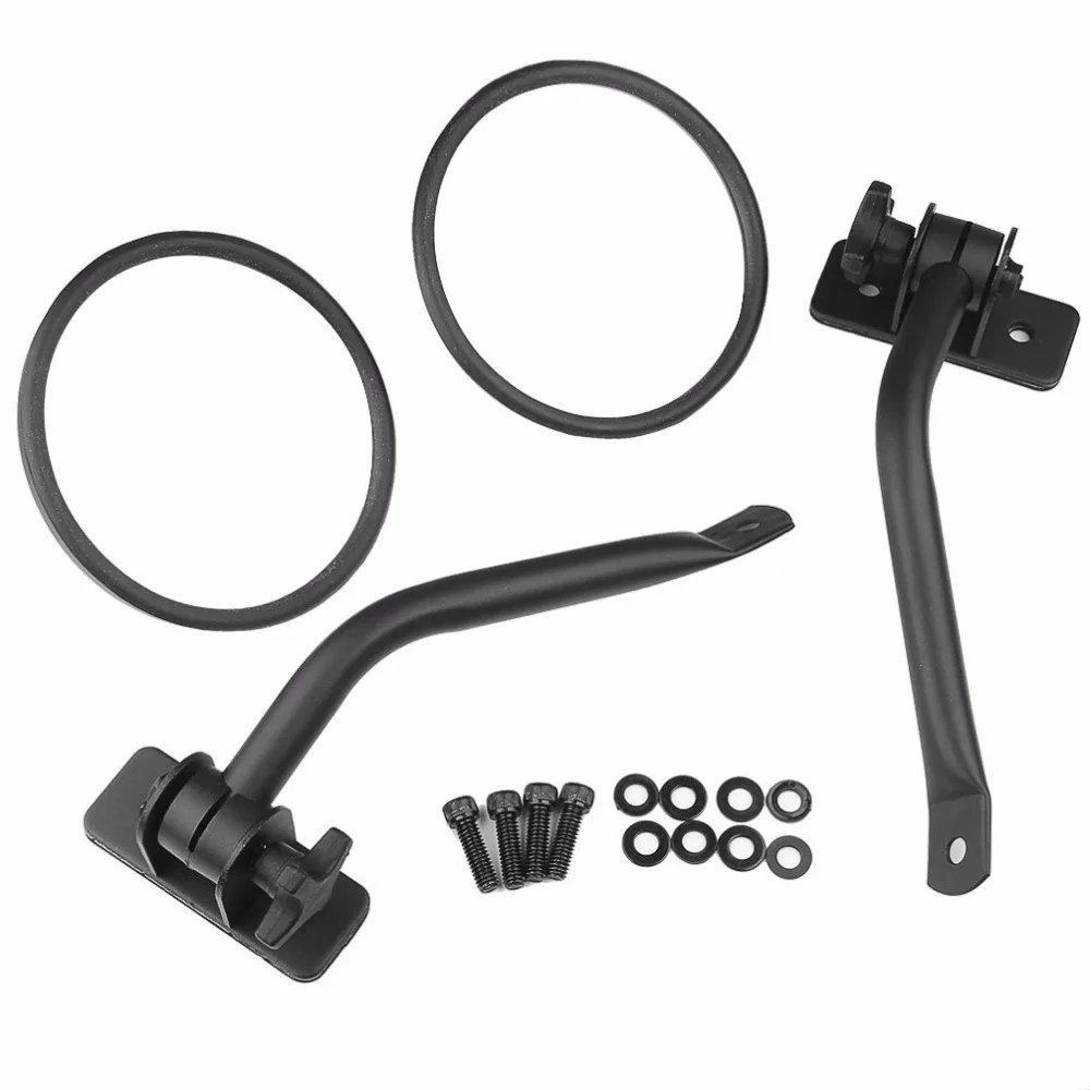 Auto car accessories rearview mirror side door adjustable angle lens blind spot car mirror for jeep wrangler