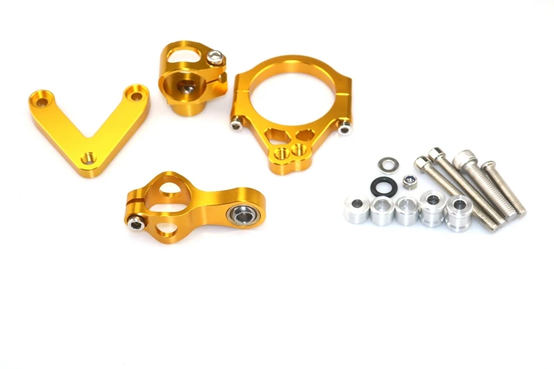 Motorcycle CNC Stabilizer Damper Complete Steering Mounting Bracket  For Ducati 848 2008 2009 2010