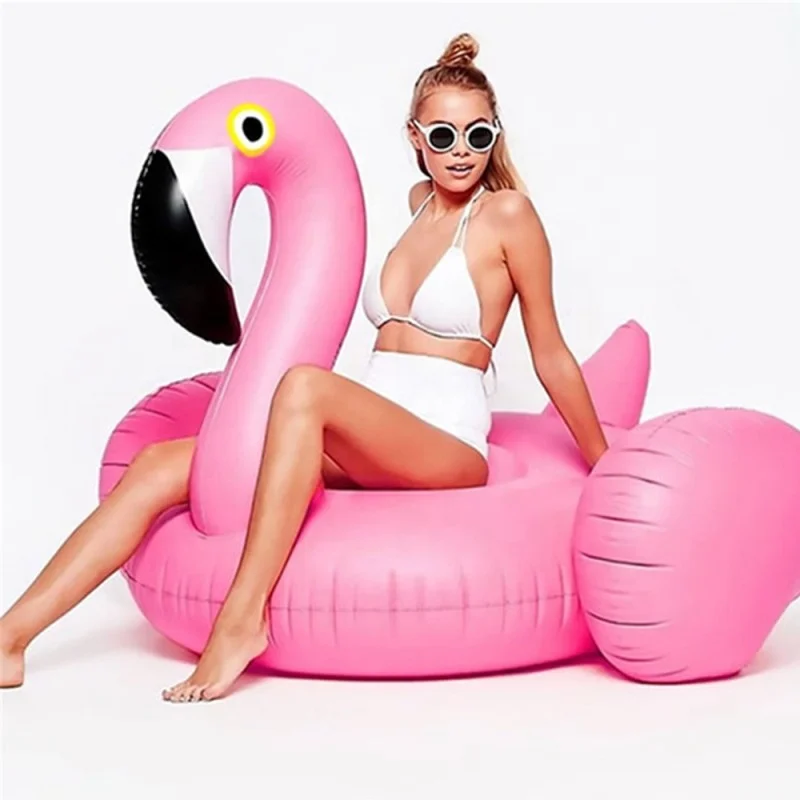 Inflatable Flamingo 60 Inches Unicorn Pool Floats Tube Raft Swimming Ring Circle Water Bed Boia Piscina Adults Party Toys