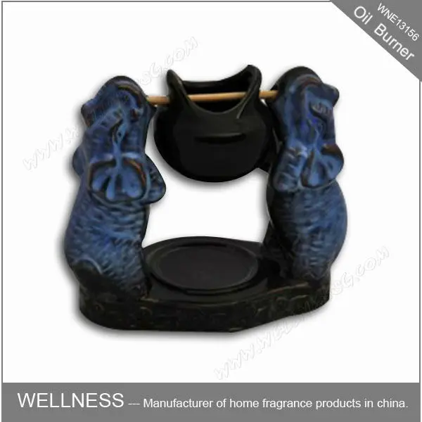 античный керамический чайник горелка