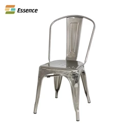 Antique Iron Stackable Restaurant/Bar/Dining Vintage Industrial Style Tolix Metal Dinning Chair