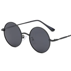 New Brand Designer Classic Polarized Round Sunglasses Men Small Vintage Retro Glasses Women Driving Metal Eyewear
