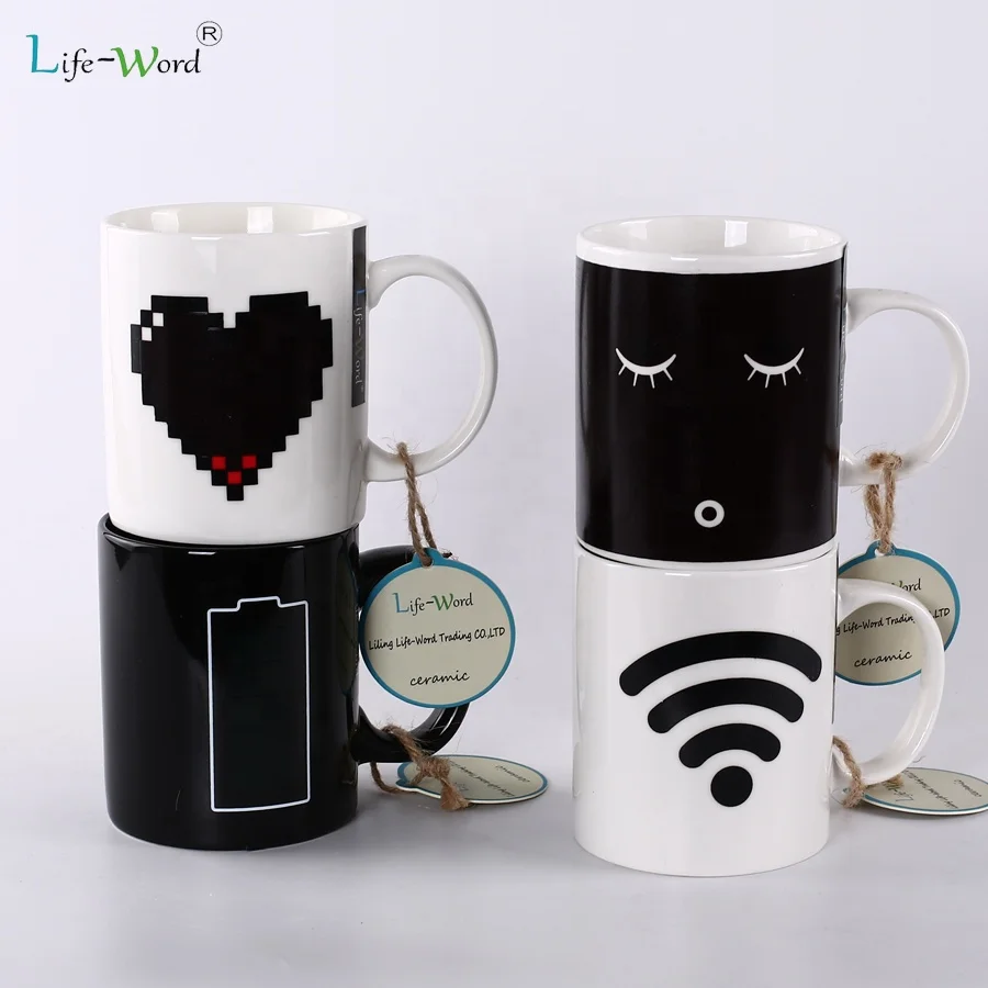 11oz Wholesale Photo Sublimation Ceramic Heat Sensitive Magic Color Changing Mug