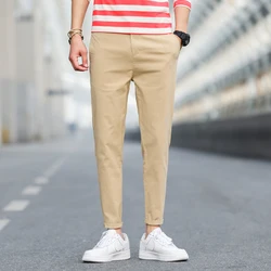 Oem summer fashion casual skinny sport jeans wholesale straight pants for men