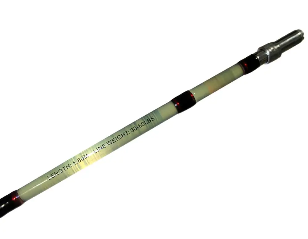 Solid rod blank for fiberglass boat fishing rod