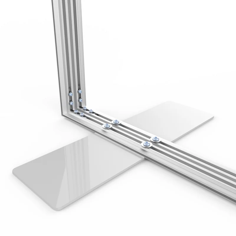 Double-side Silicone Edge Frameless Slim Fabric display light box