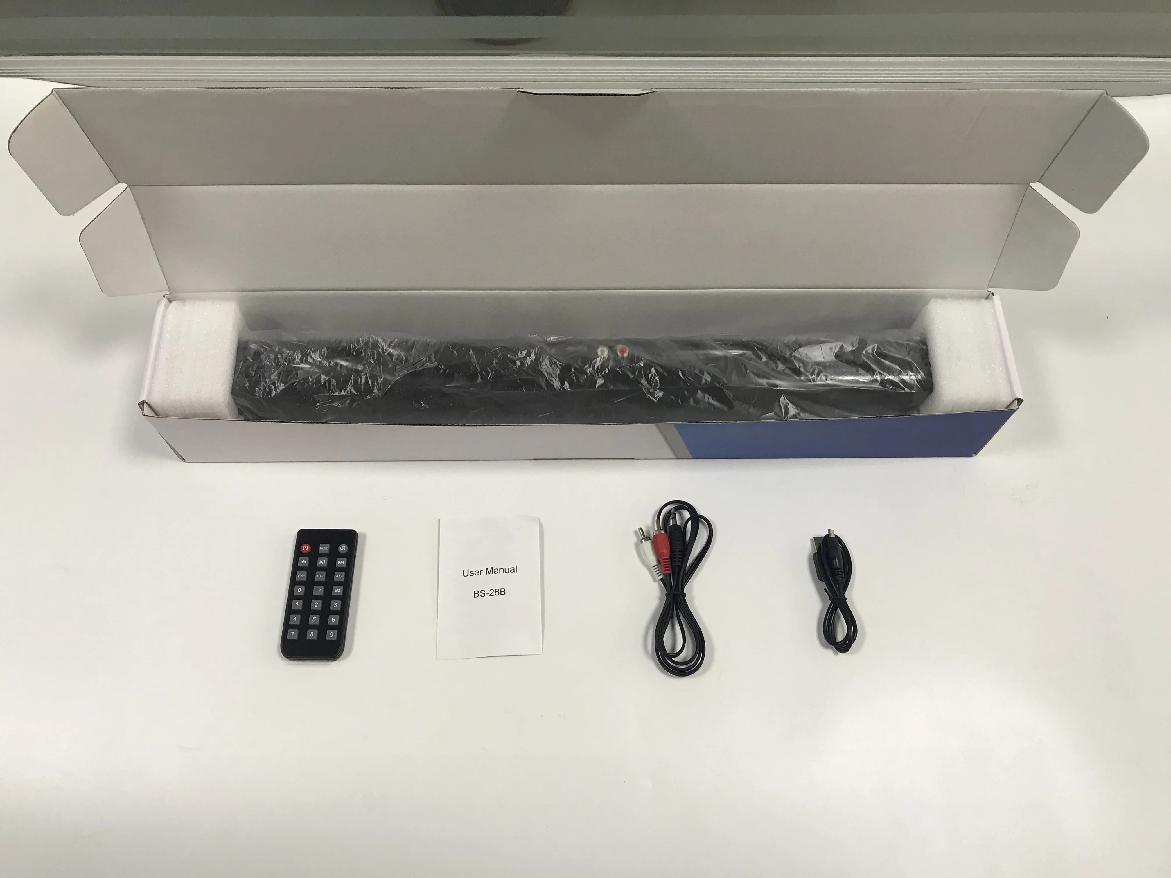 Wireless Sound Bar Speaker Stereo Bass TV Soundbar with Remote control ,RCA,AUX,TF Card