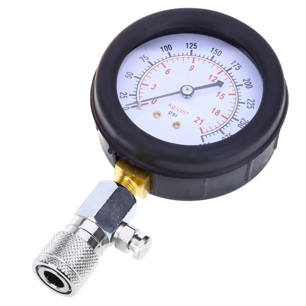 Compression Cylinder Pressure Tester Gauge Kit For Diesel Truck