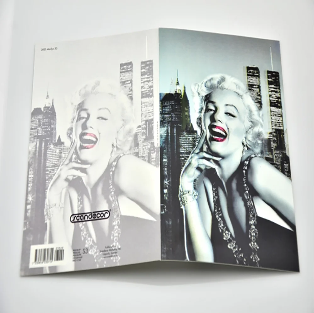 Customize foldable 3d lenticular greeting card  for promotion gift