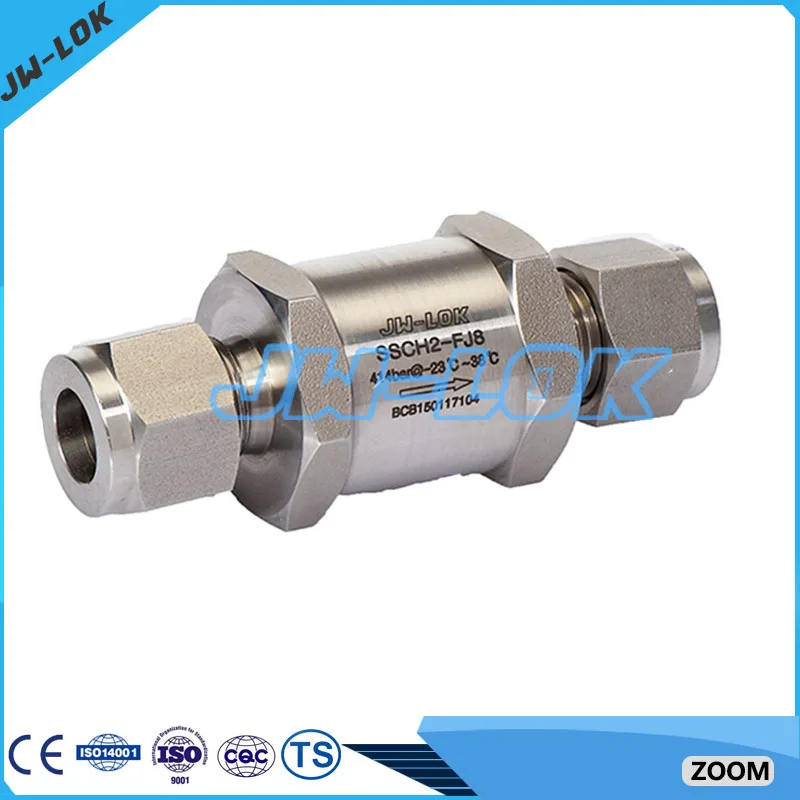 Two way air compression check valve