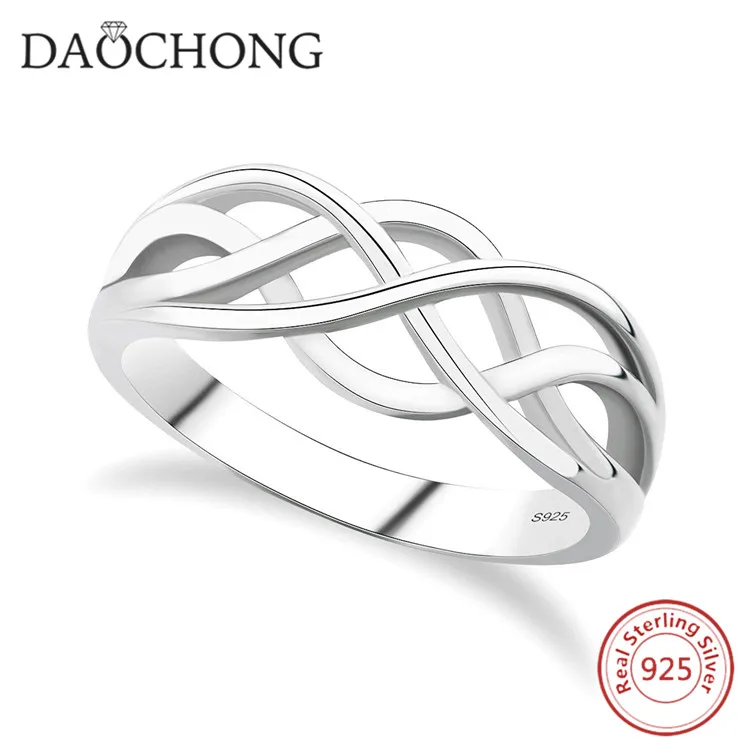 925 sterling silver celtic everlasting love knot filigree wedding finger ring