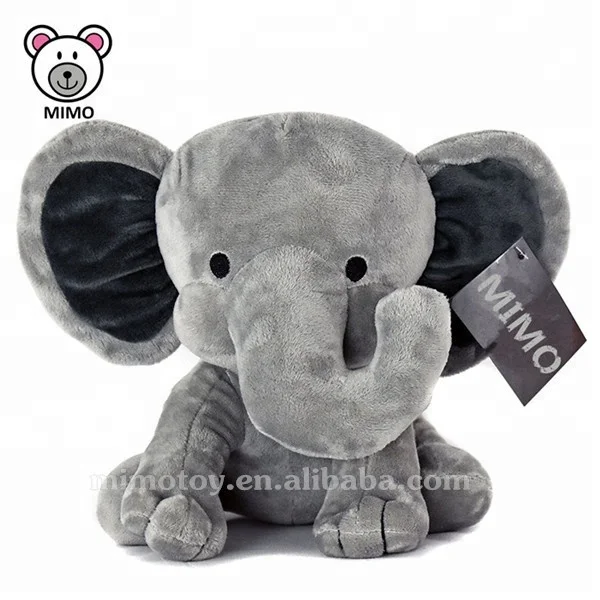 Free Sample Baby Toy Soft Stuffed Animal Plush Elephant With Big Ears LOW MOQ Cheap Custom OEM Grey Elephant Plush Toy Wholesale