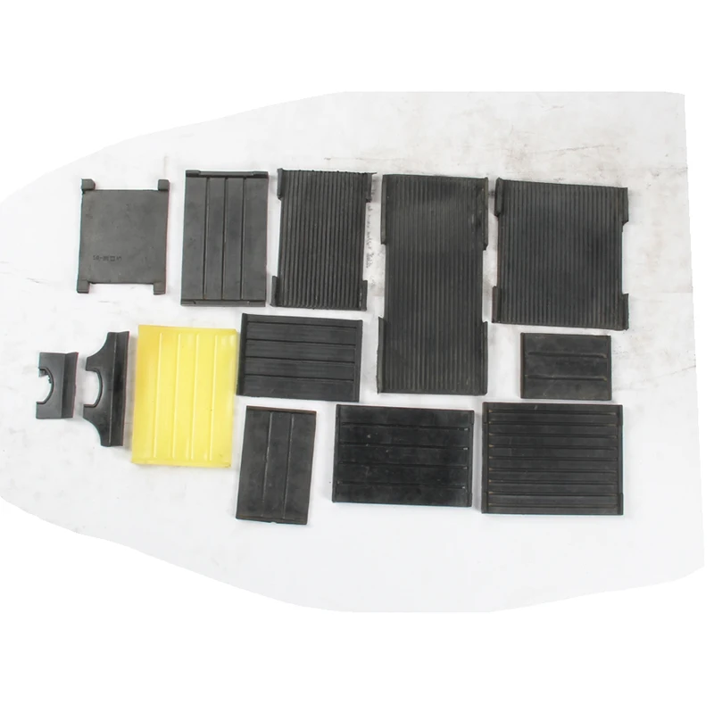 
Railroad Grooved rail track rubber sole plate 