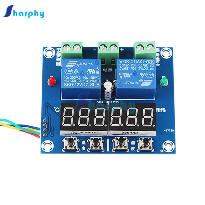 DC 12V LED Digital Display XH-M452 Thermostat Temperature Humidity Control Thermometer Hygrometer Controller Module Dual Output