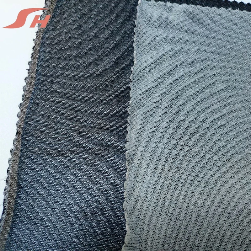 
100% polyester double dot tricot shirt collar interlining 