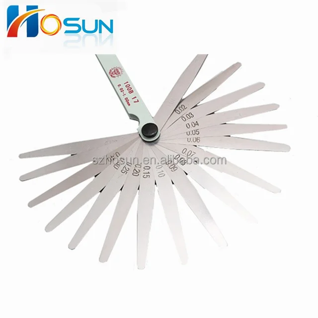 Stainless steel  feeler gauge thickness gauge
