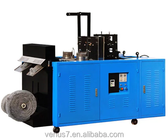 Metal Knitting Machine Wire Mesh Machine(manufacturer) mesh knitting scourer making machine ,kitchen mesh sponge