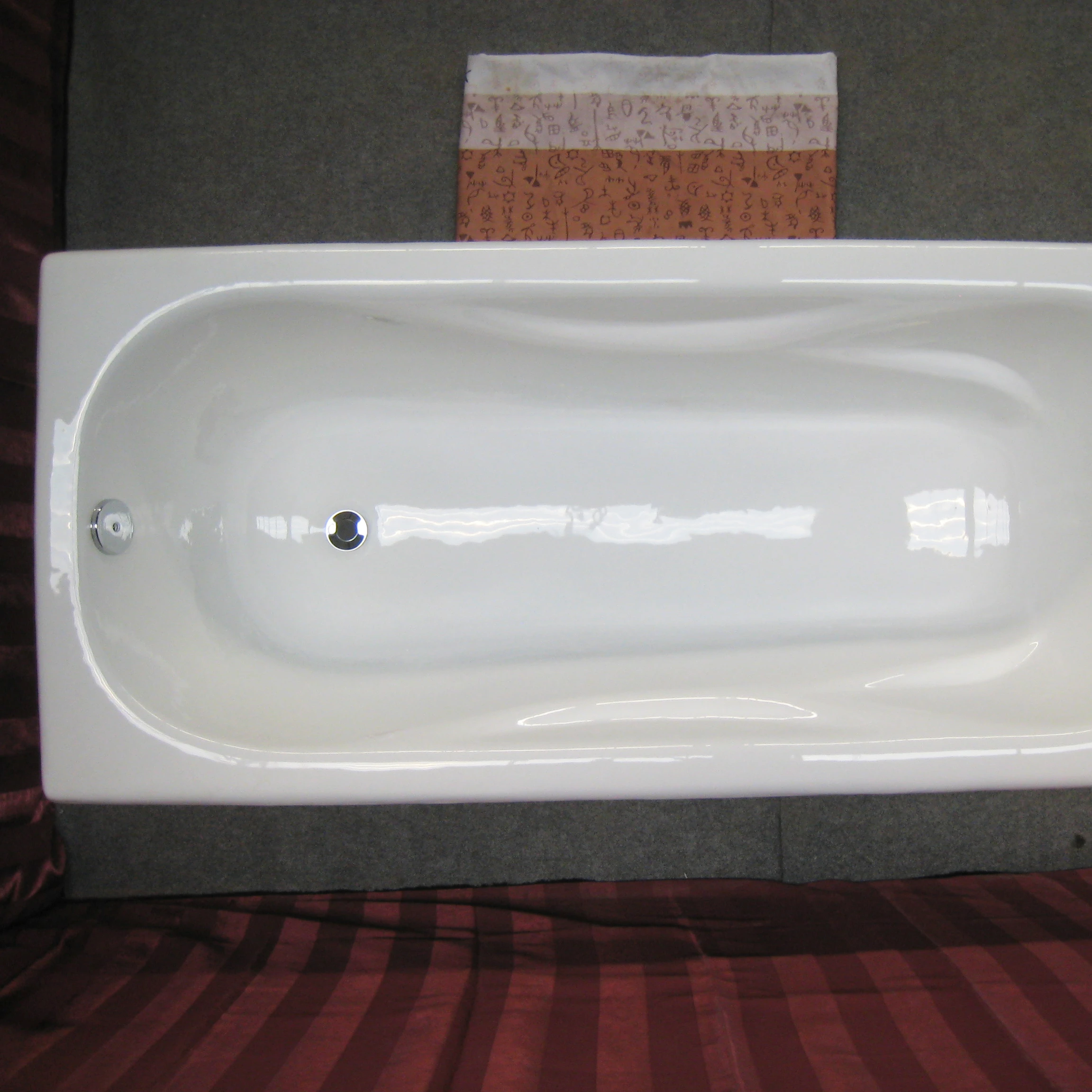 
NH-014 1800mm big drop in enamel cast iron bath tubs for Russia 