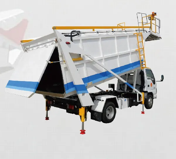 aviation air flight craft plane dump dumper trash rubbish collection vehicle/ airport garbage service truck