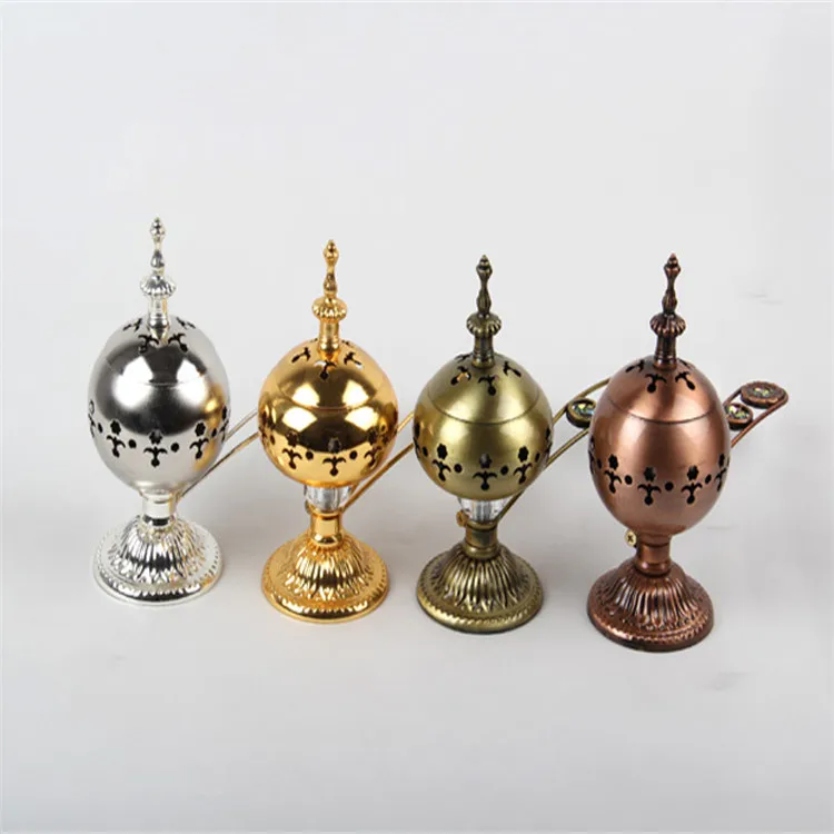wholesale gift box packing crystal arabic smoked electric incense burner with handle