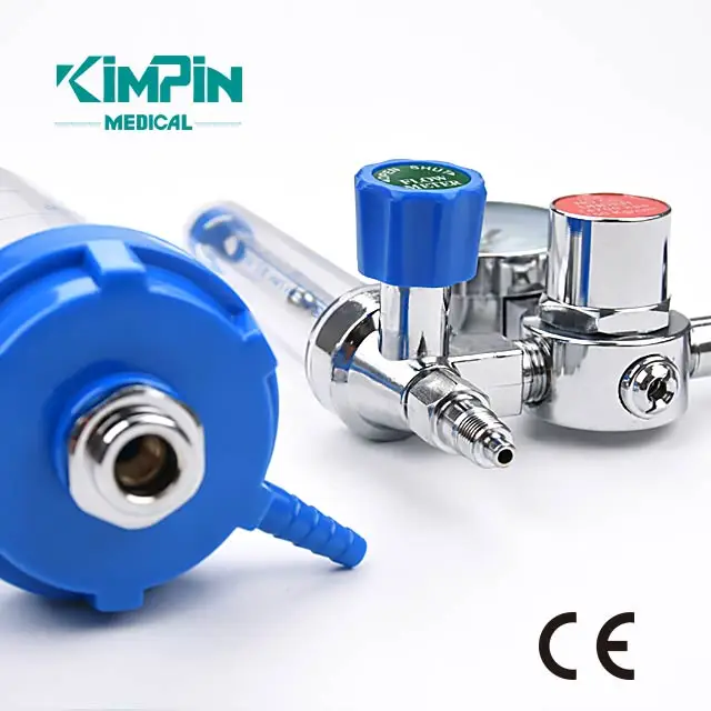 Buoy Type Inhalator Pressure Gauge Pressure Reducing Valve Oxygen Regulator W21.8 G3/4