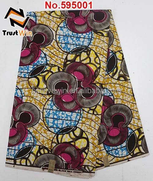 100% Cotton Material and Woven Technics african real wax print fabric