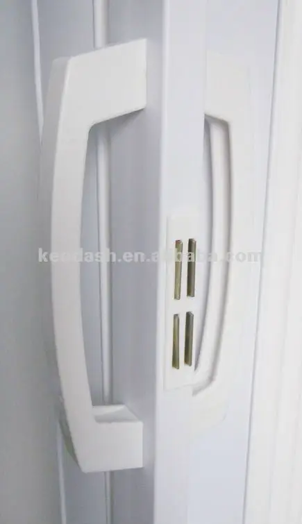 Toilet partition latch plastic slide fold pvc white door