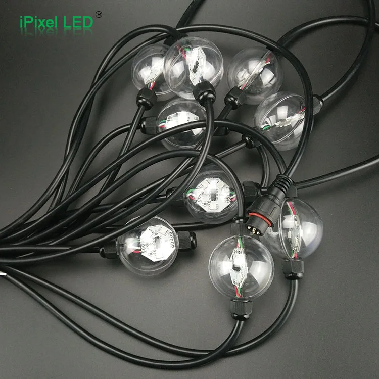 360 degree full color ws2801 led ball pixel module 50mm