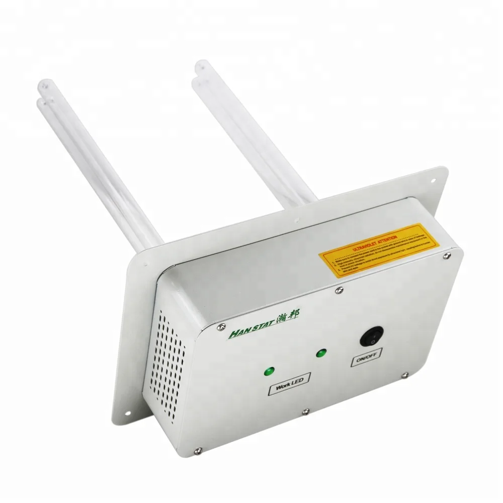 Ultravaiolet Dual Lamp Duct Air Cleaner Clean Hvac Uv Lights Air Purifier