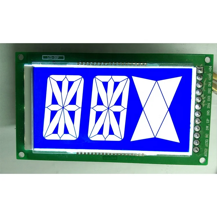  Сегментная отрицательная трансмиссионная синяя пленка STN LCD для дисплея