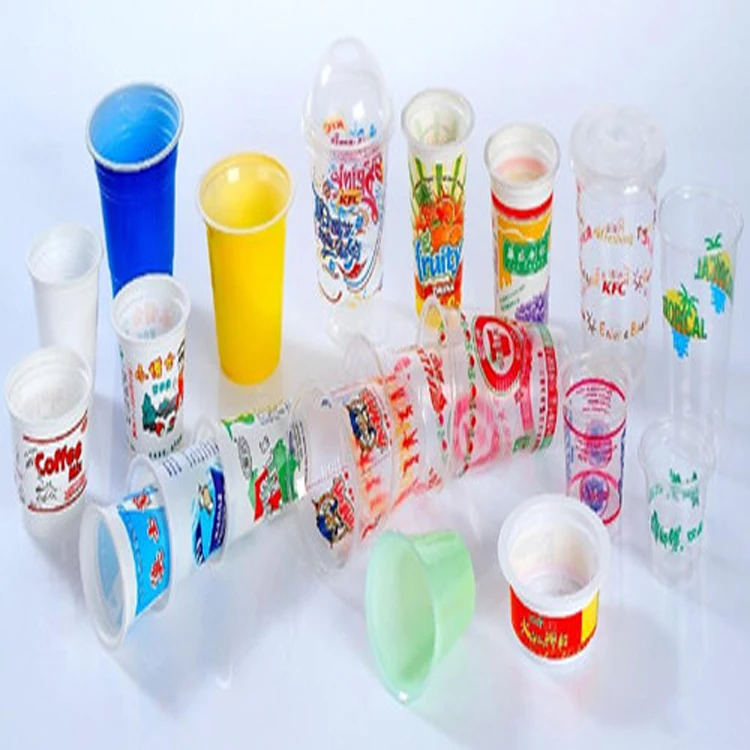 SINOPLAST Customized Automatic Plastic Cups Offset Printing Machines 4 Colour