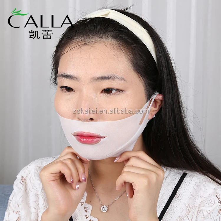 Slimming strap chin neck v shape face mask hydrogel v line face lifting mask
