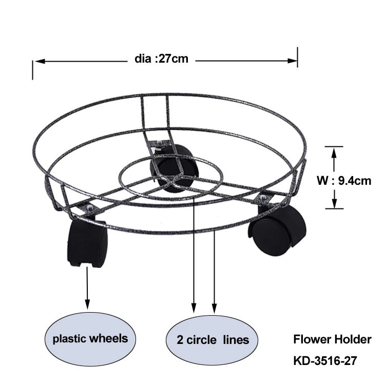 decoration removable metal flower plant pot rack stand holder