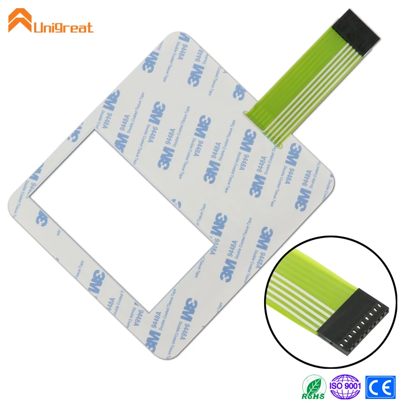 
Custom small volume embossed keys metallic dome membrane circuit switch waterproof keyboards 4x3 matrix keypad 