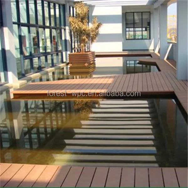 New Technology WPC 3D Embossed Composite Decking Floor