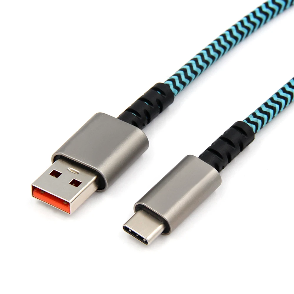 Лидер продаж новый модный дизайн USB 3.0 TYPE-C кабель нейлоновый Плетеный USB-кабель типа C для зарядки и передачи данных