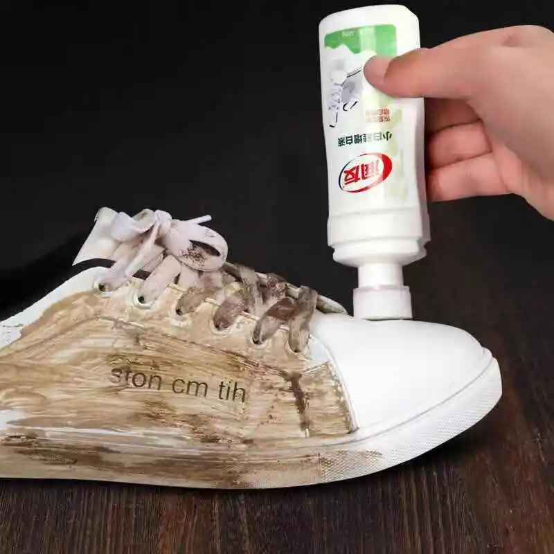 Sneaker sports  shoe whitener shoe cleaning   liquid
