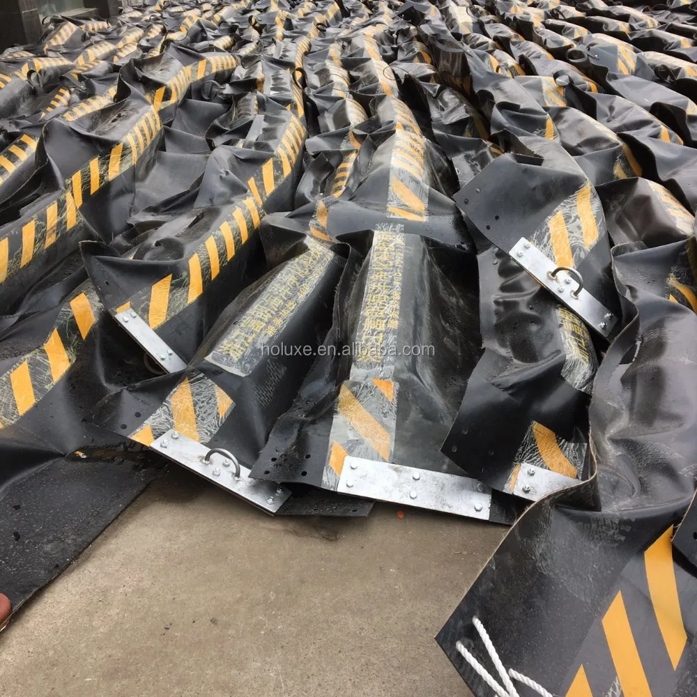 Прочная надувная резиновая стрела для сдерживания разлива масла